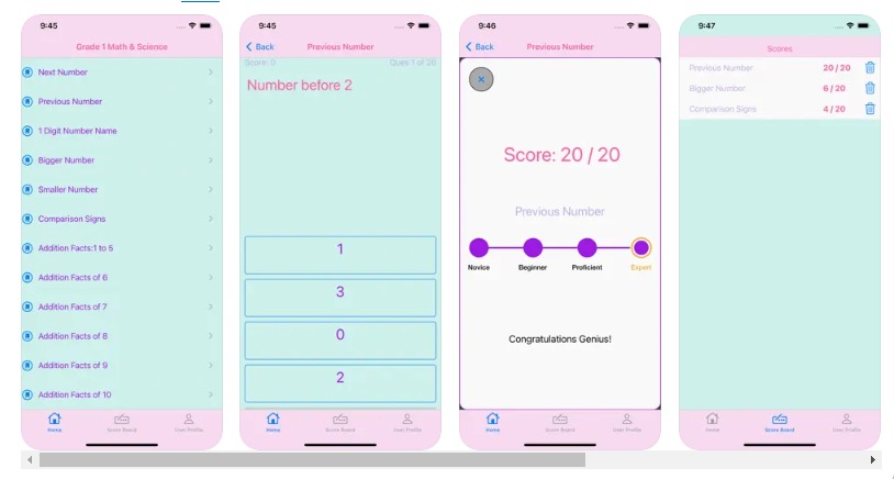 Grade 1 Math & Science iPhone educational apps